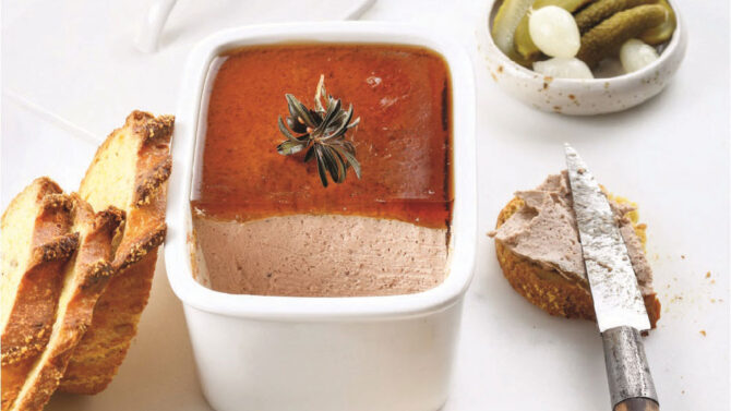Homemade pork liver pâté