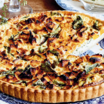 Quiche Esther with butternut squash and kale