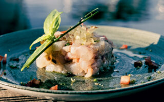 Sea bass tartare
