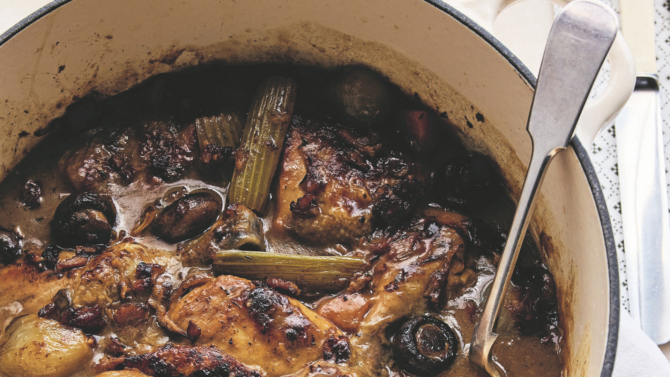 Quick coq au vin
