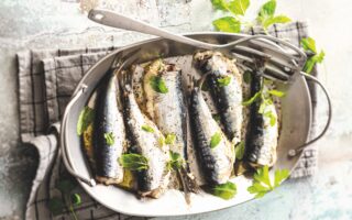 Brocciu-stuffed sardines