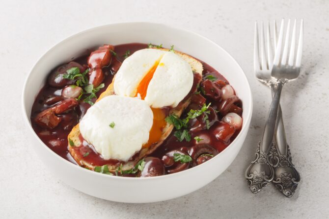O is for… Oeufs en meurette