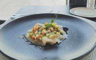 Scallop carpaccio