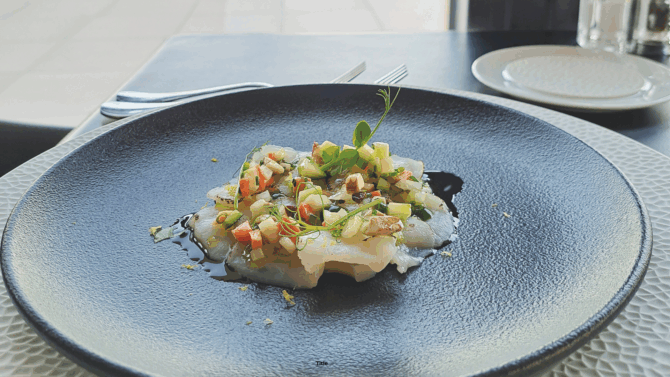 Scallop carpaccio