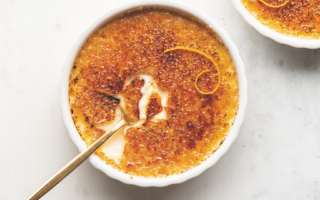Orange & cardamom crème brûlée