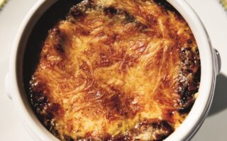 Onion Soup with Beef Consommé