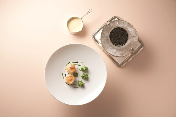 Normandy Scallops & Watercress Gnocchi