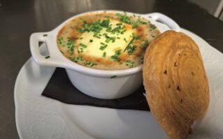 Snail Cassolette with Mushroom Duxelles & Cider Cream