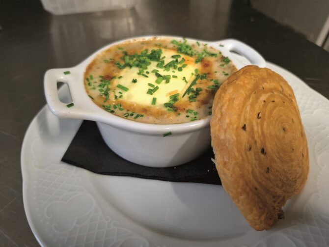 Snail Cassolette with Mushroom Duxelles & Cider Cream