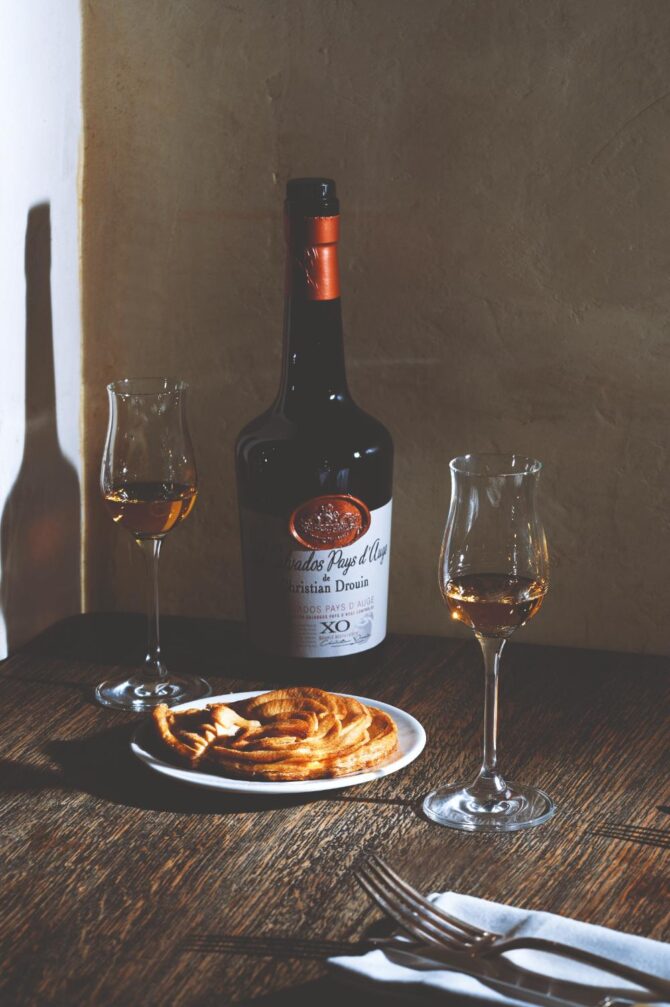 Calvados Flambéed Tarte