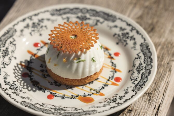 Brocciu Dome with Corsican Citrus Marmalade