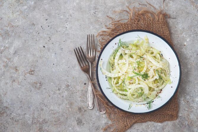 Fennel Salad with Herbs & Pastis