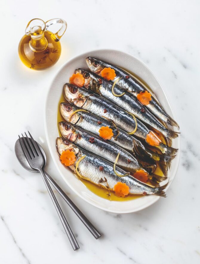 Poached Sardines in Sichuan Pepper-Infused Oil