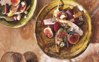 Bruléed Figs with Beetroot & Endive